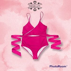 Pink One Piece Swim Suit